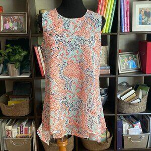 Fever Flowy Sleeveless Tunic Blouse